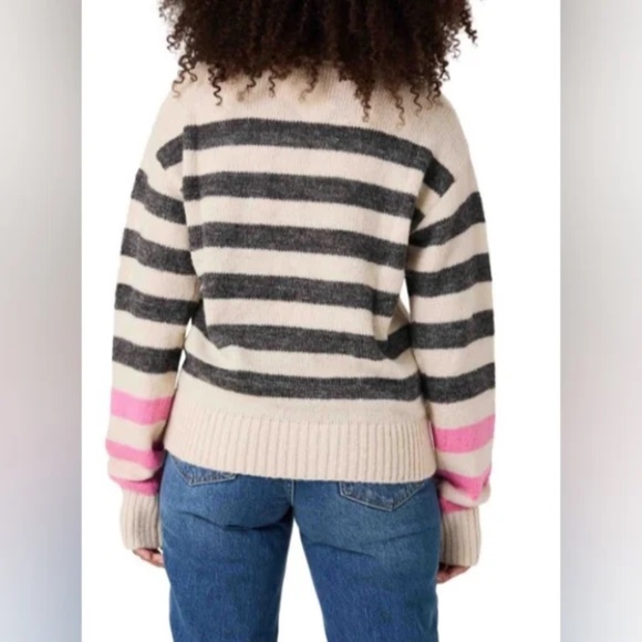 NWT French Connection Jessika Hadlee Jacquard Wool-Blend Sweater - size Large - Picture 3 of 5